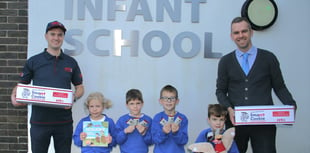 Charity delivers lifeline kit to Liphook Infant School