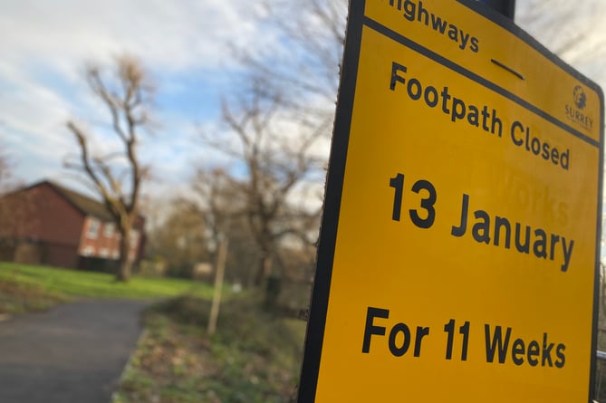 Riverside Walk Farnham Footpath Closure