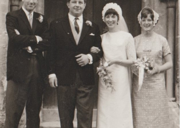 Paddy and Annis Mendham wedding, September 11th 1965.