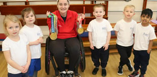 Paralympic medallist creates a gold rush at Farnham School