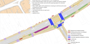 Downing Street islands to be washed away in town centre revamp