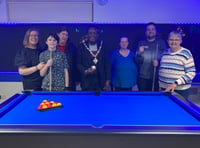 Glory baize as pool table unveiled at community centre